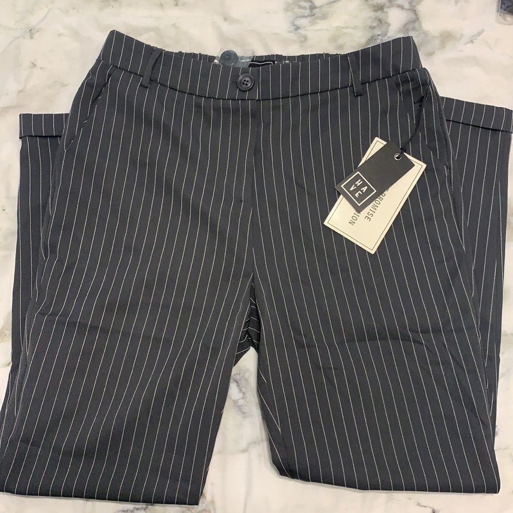 Pinstripe trouser pants
